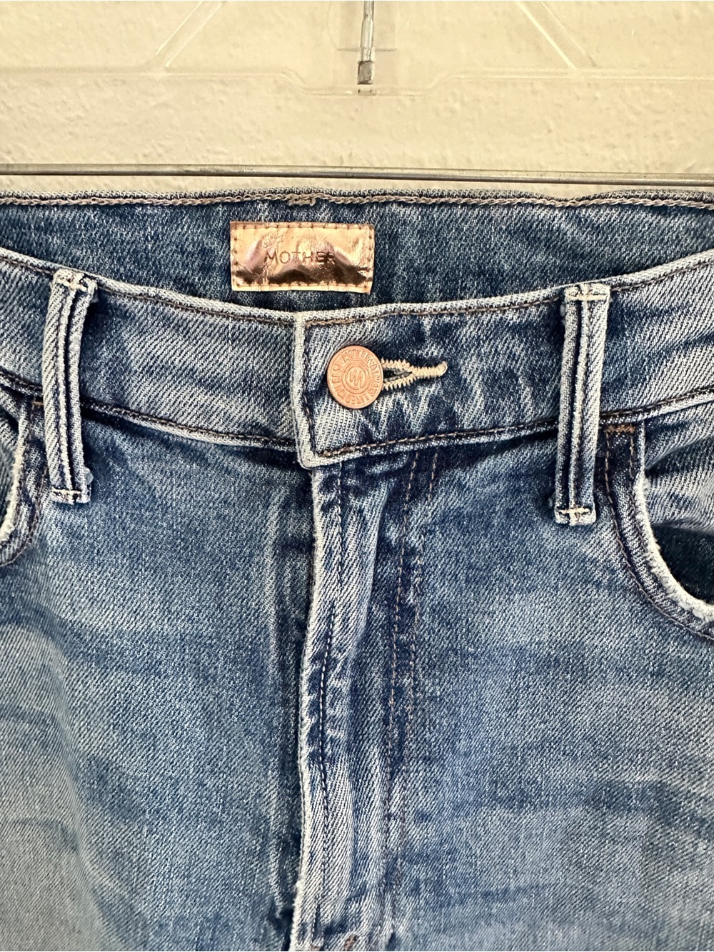 MOTHER 💙 Hustler Roller High-Rise Wide Leg Jeans size 30 - Picture 7 of 11